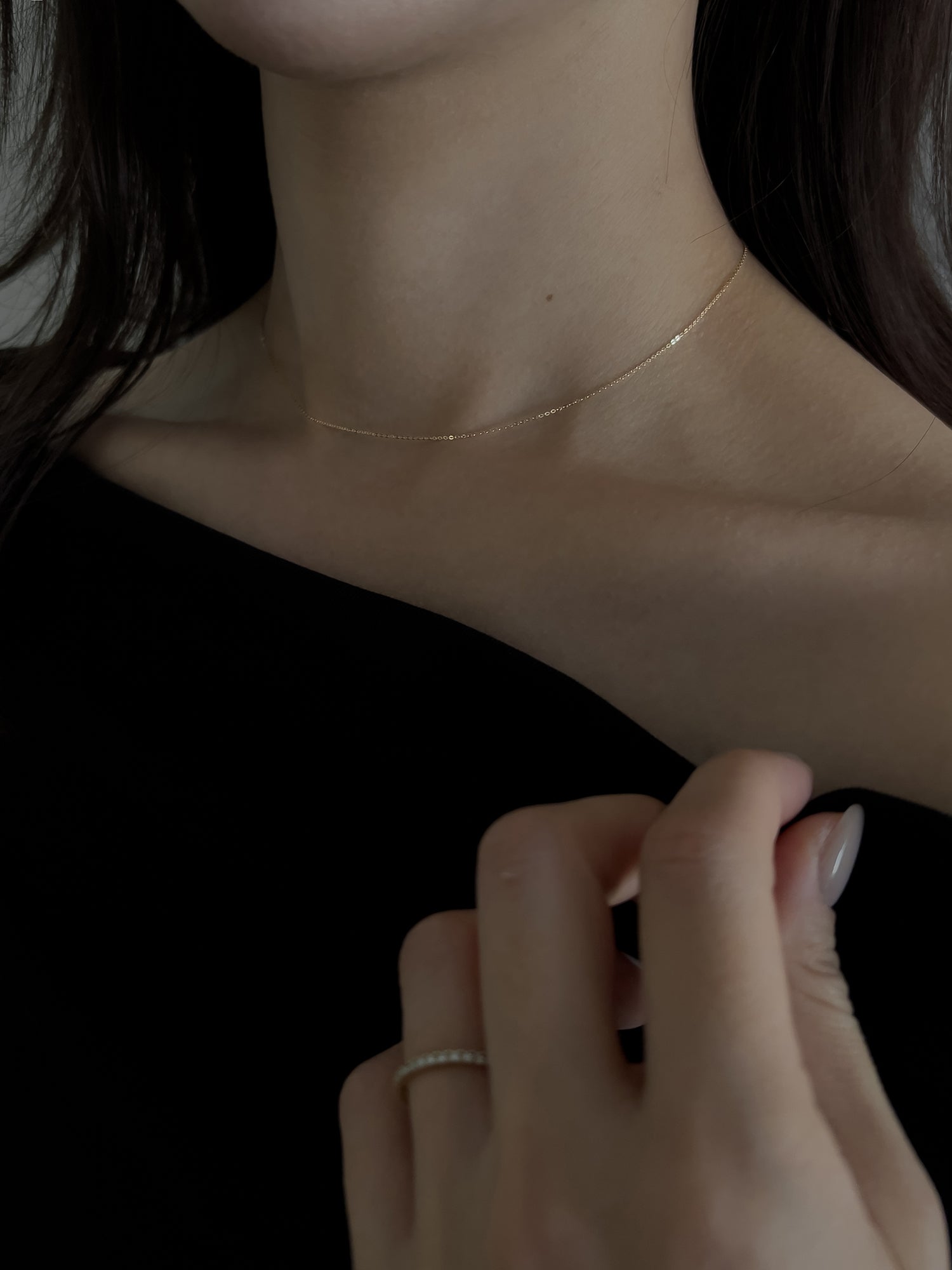 BASIC CHAIN NECKLACE [GOLD]
