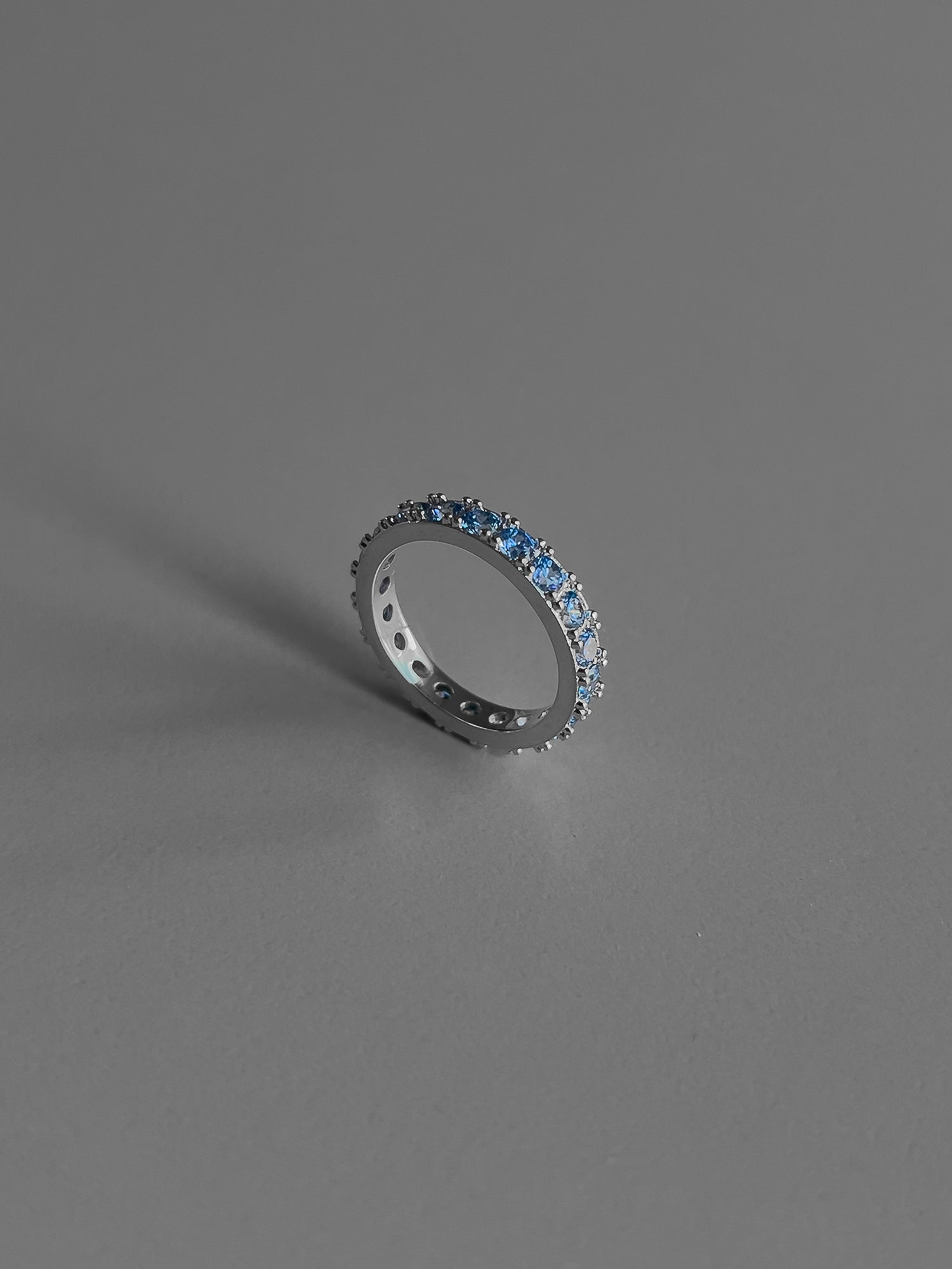 BOLD PAVE RING [AQUA]