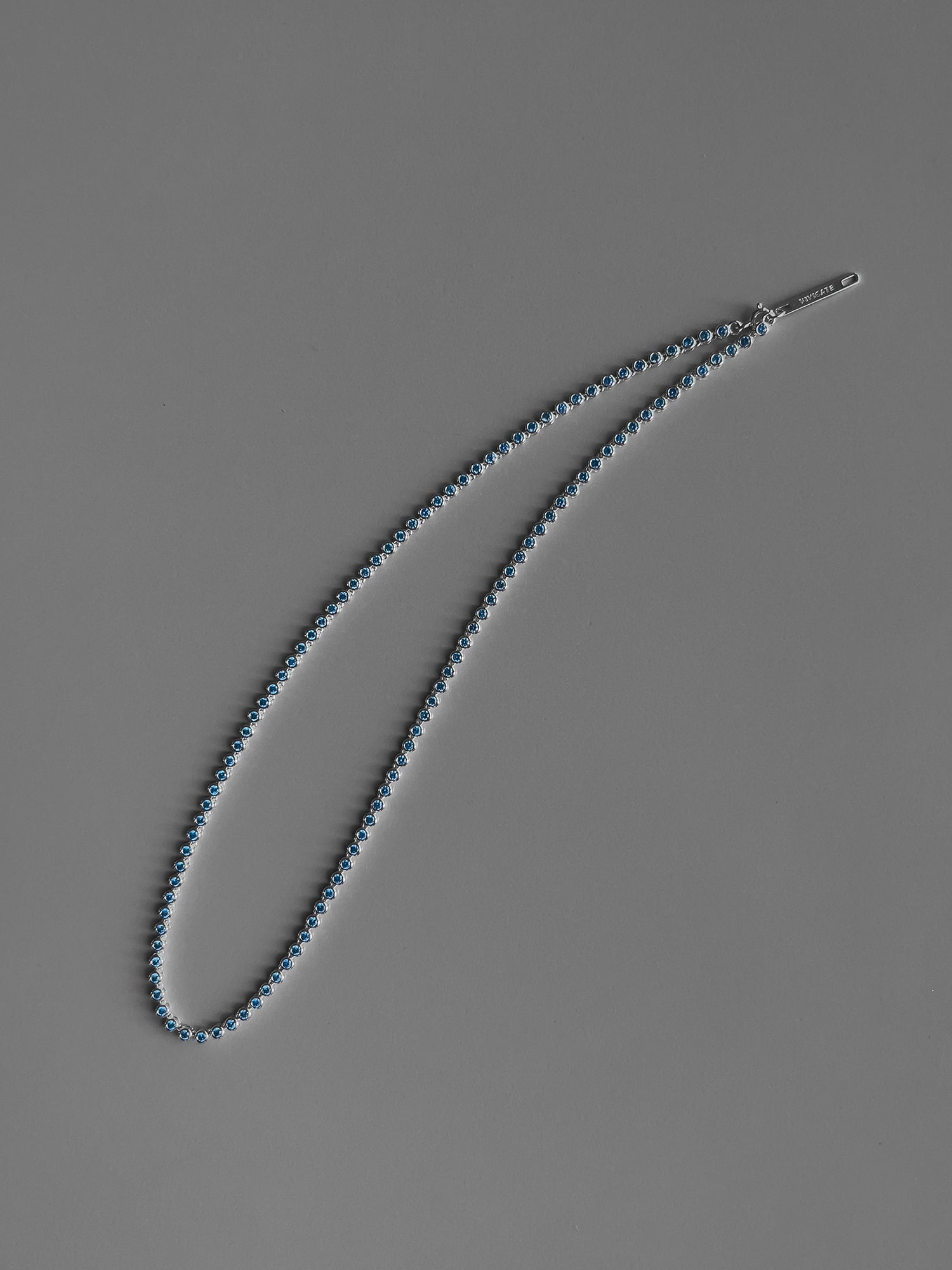 LUNELLE TENNIS NECKLACE [AQUA]