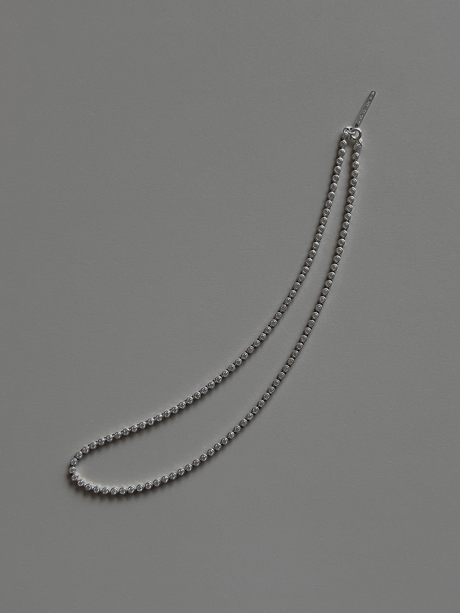 LUNELLE TENNIS NECKLACE [SILVER]