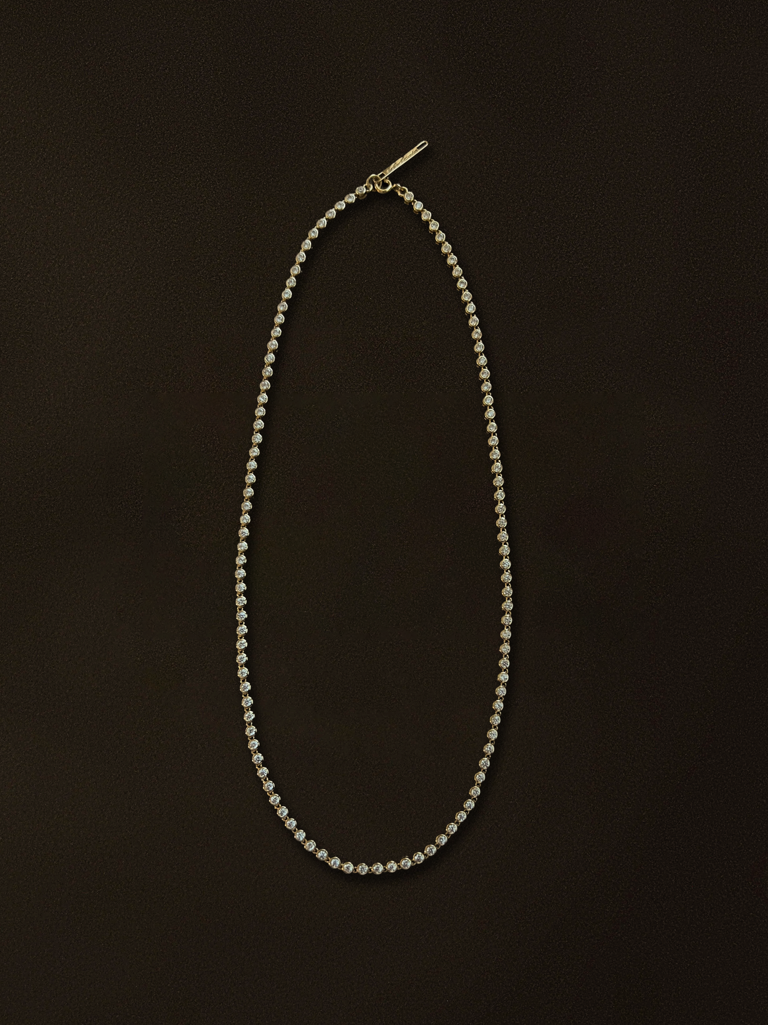 LUNELLE TENNIS NECKLACE [GOLD]