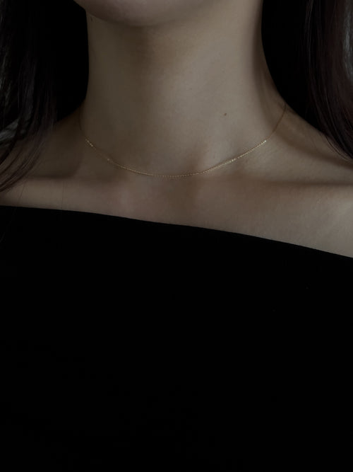 BASIC CHAIN NECKLACE [GOLD]