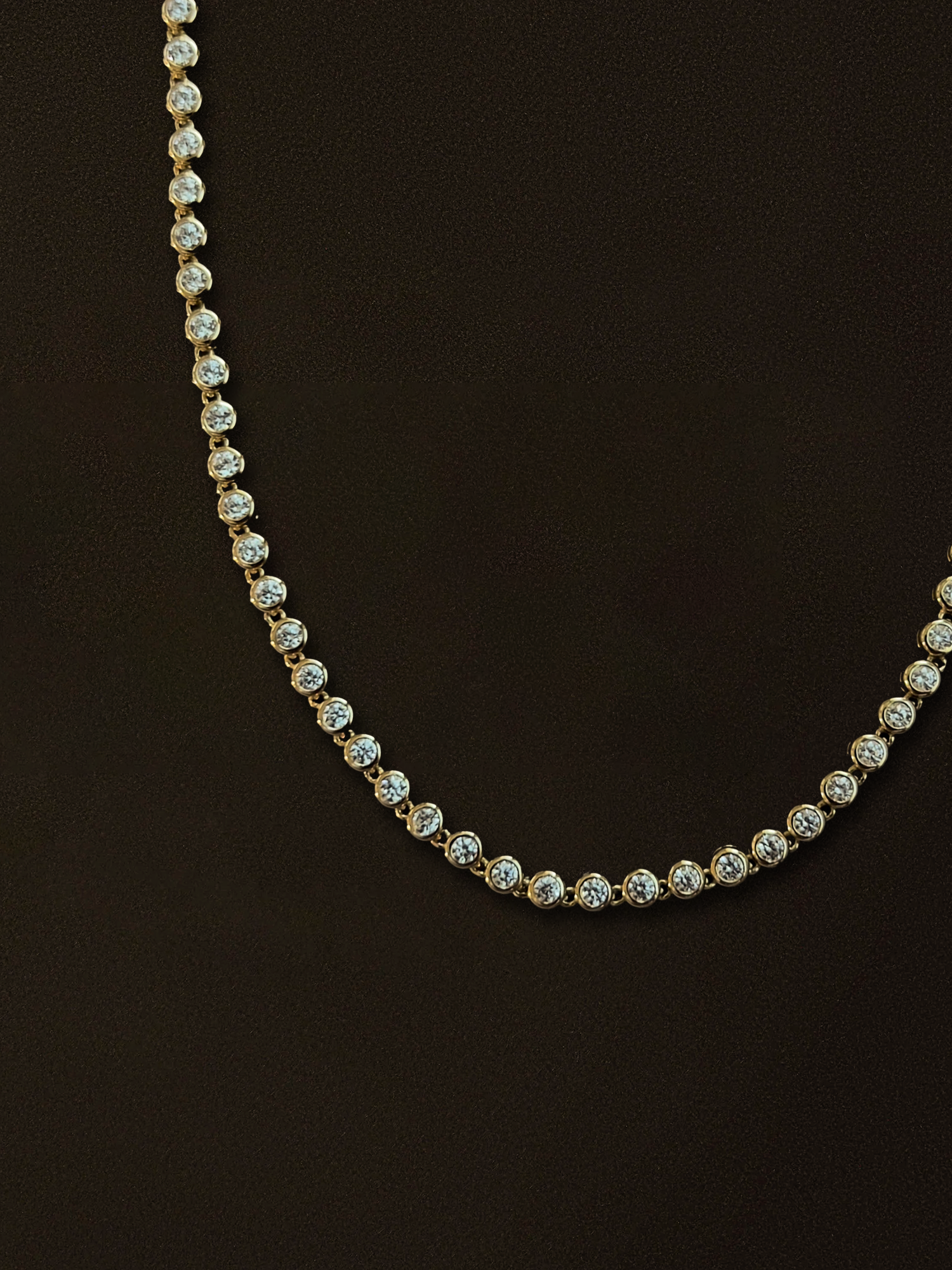 LUNELLE TENNIS NECKLACE [GOLD]