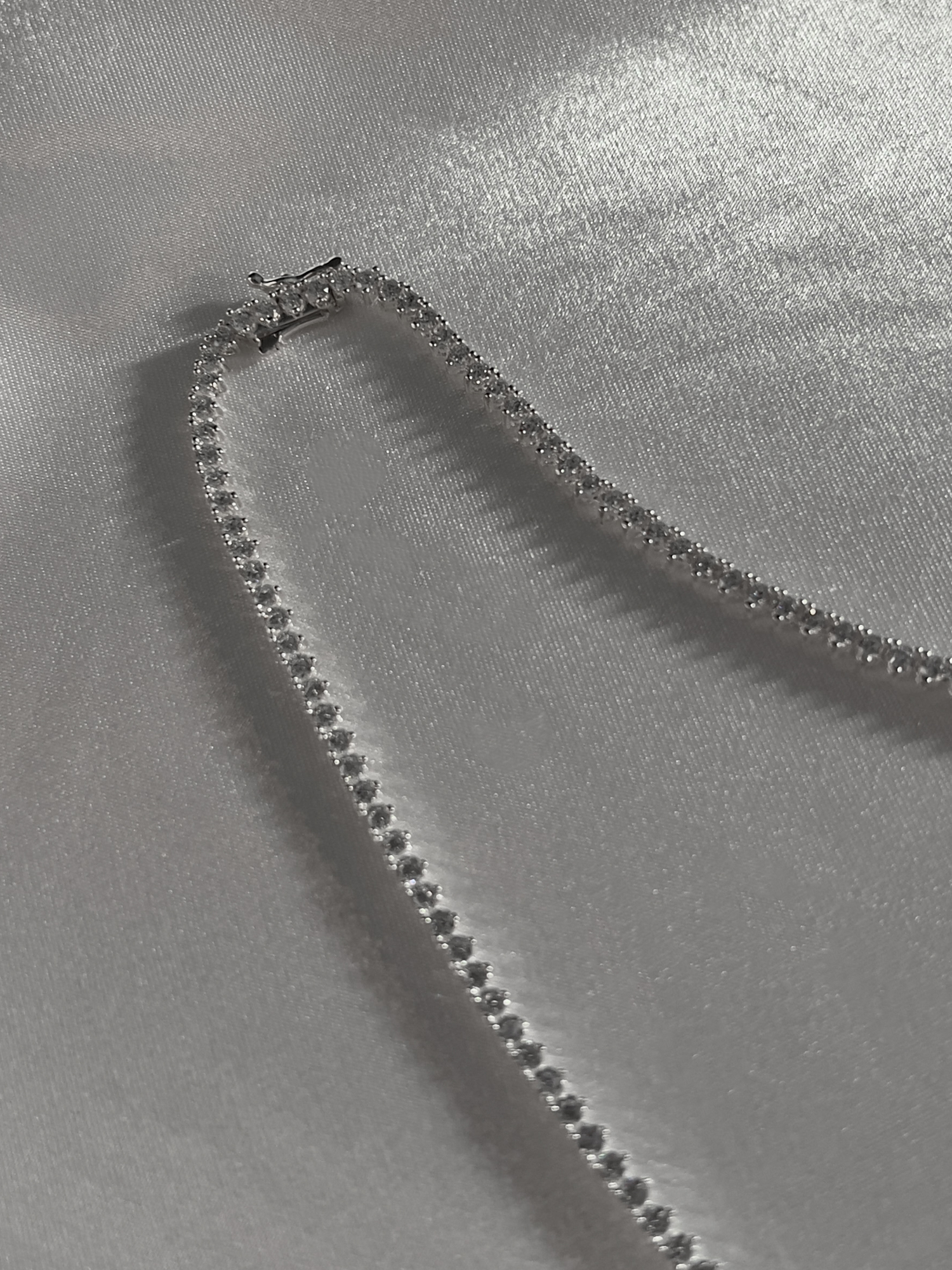 CLASSIC TENNIS NECKLACE [SILVER]