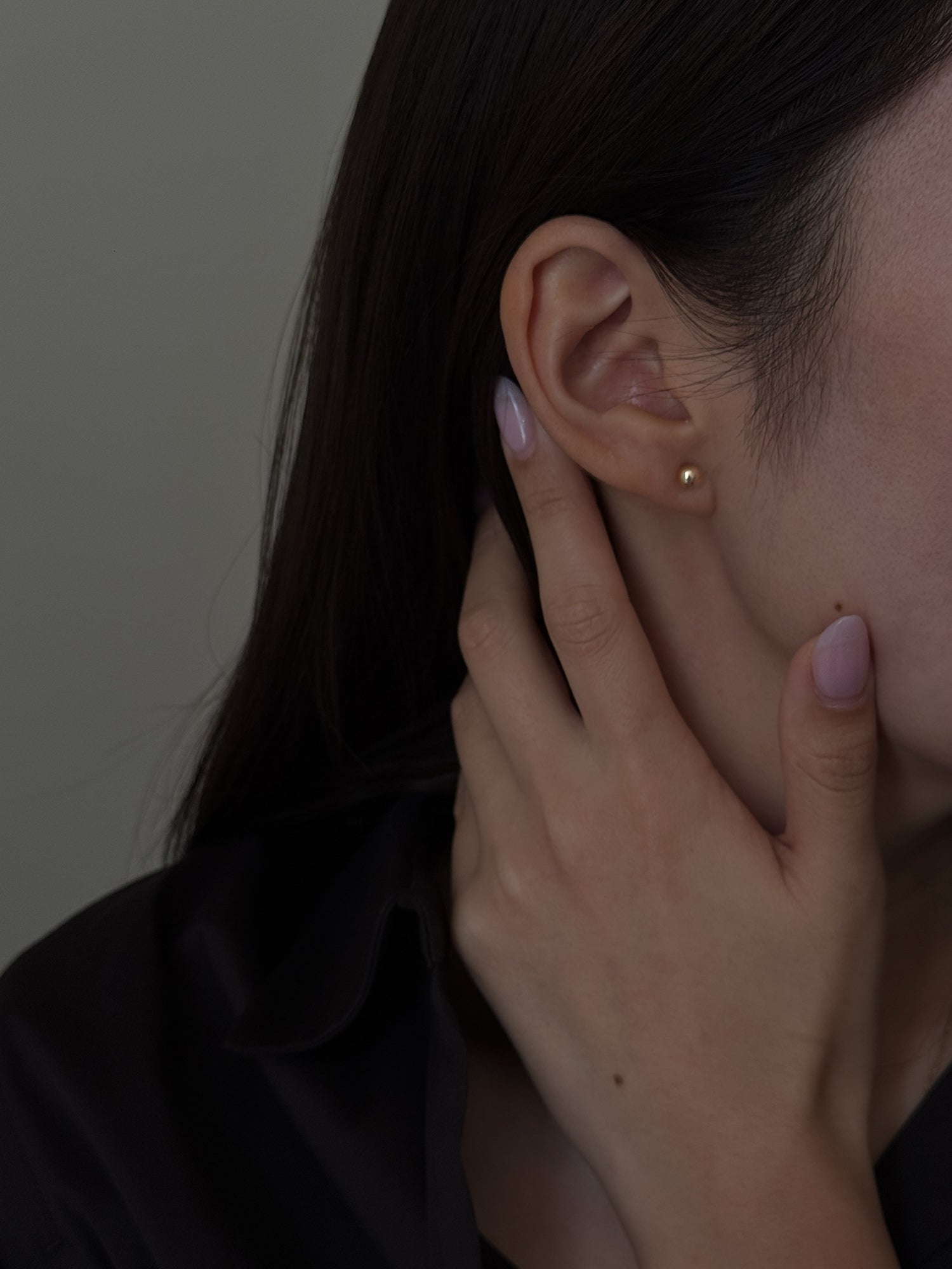 14K BASIC BALL EARRINGS