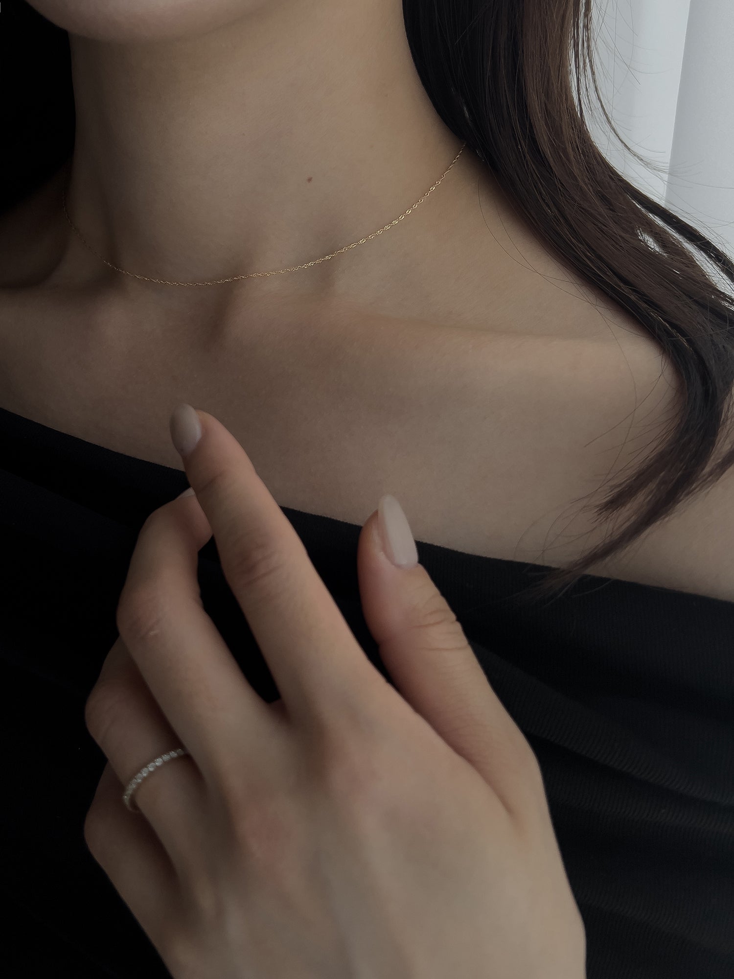 TWIST CHAIN NECKLACE [GOLD]