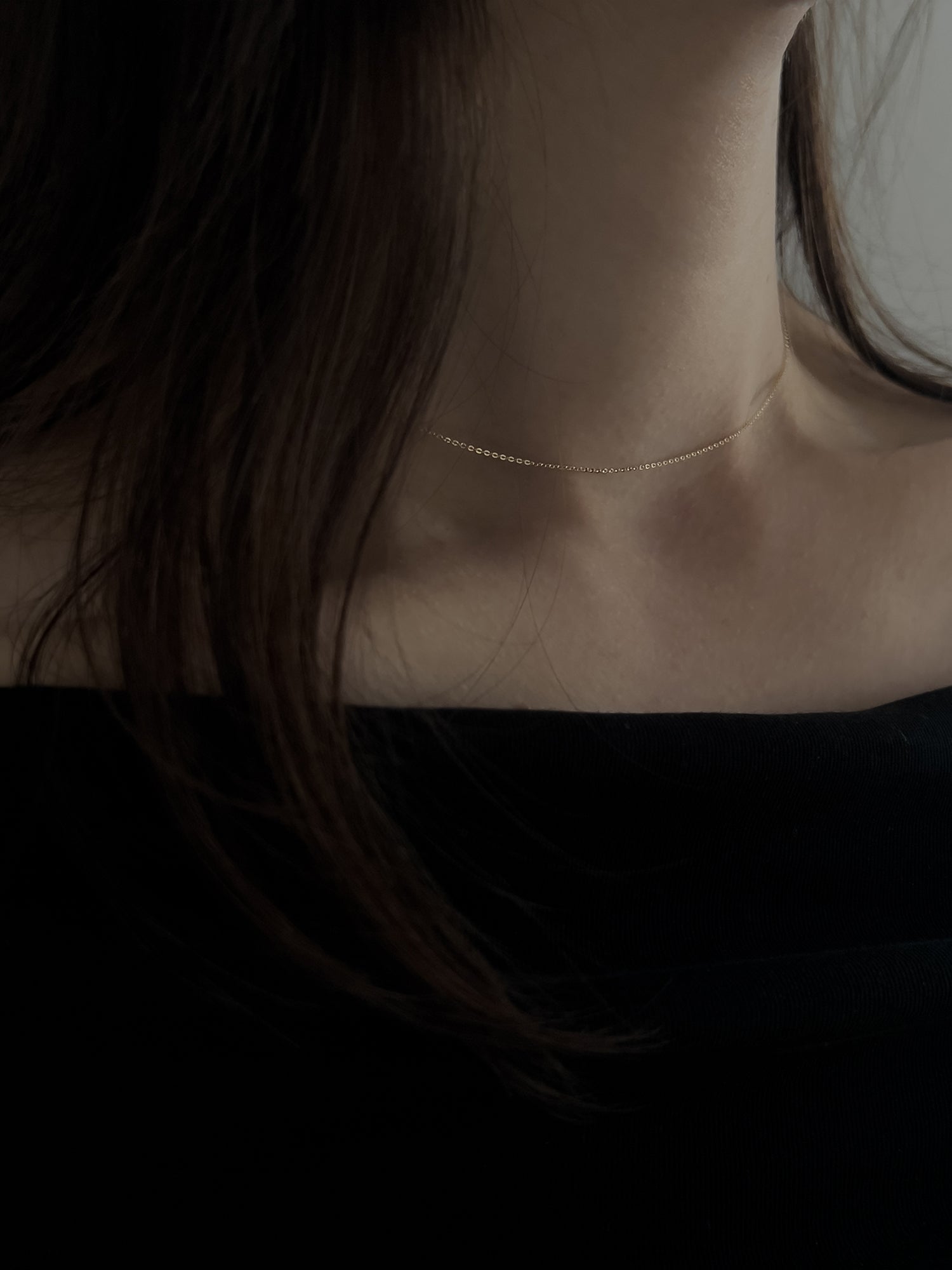 BASIC CHAIN NECKLACE [GOLD]