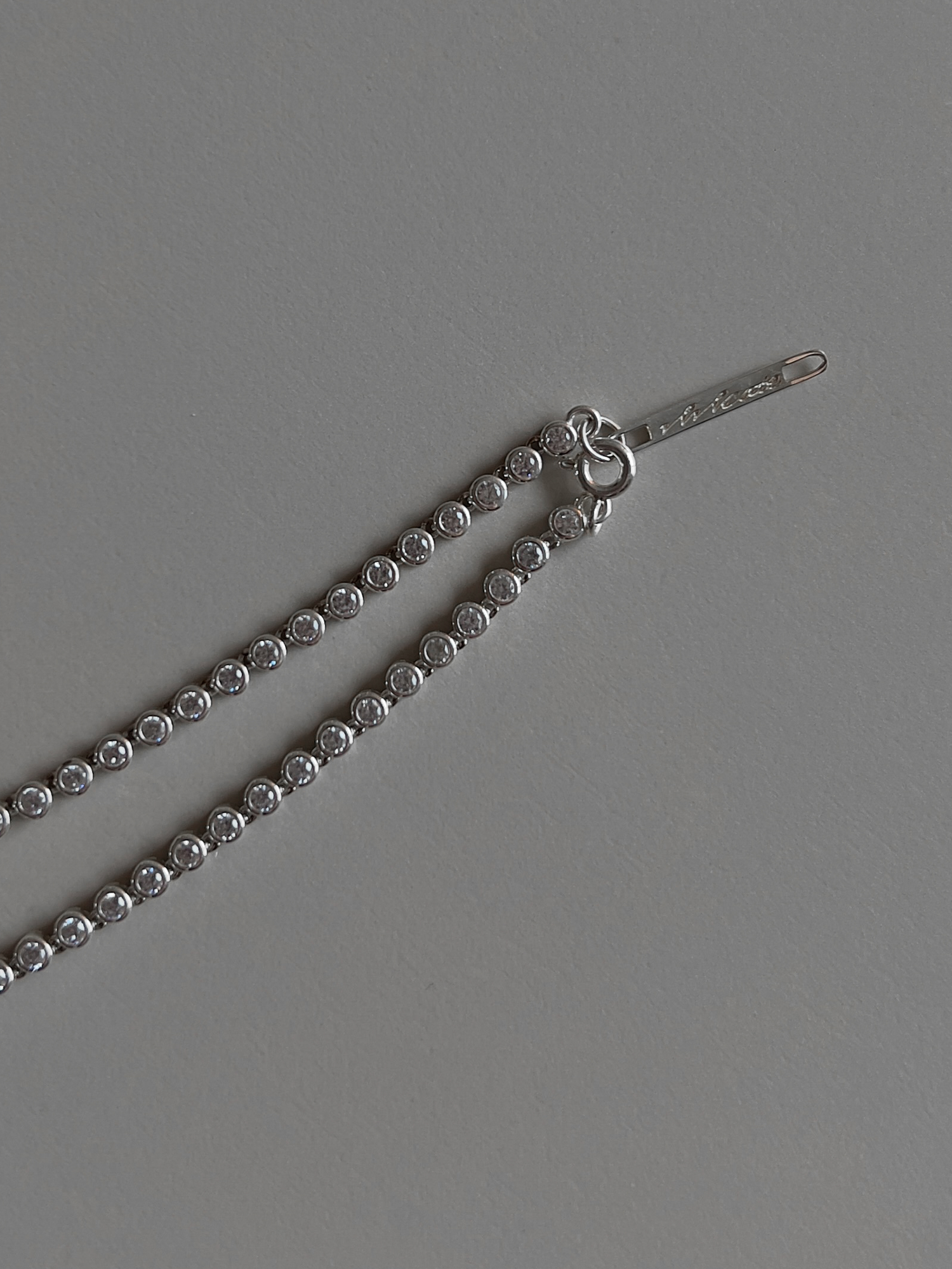 LUNELLE TENNIS NECKLACE [SILVER]
