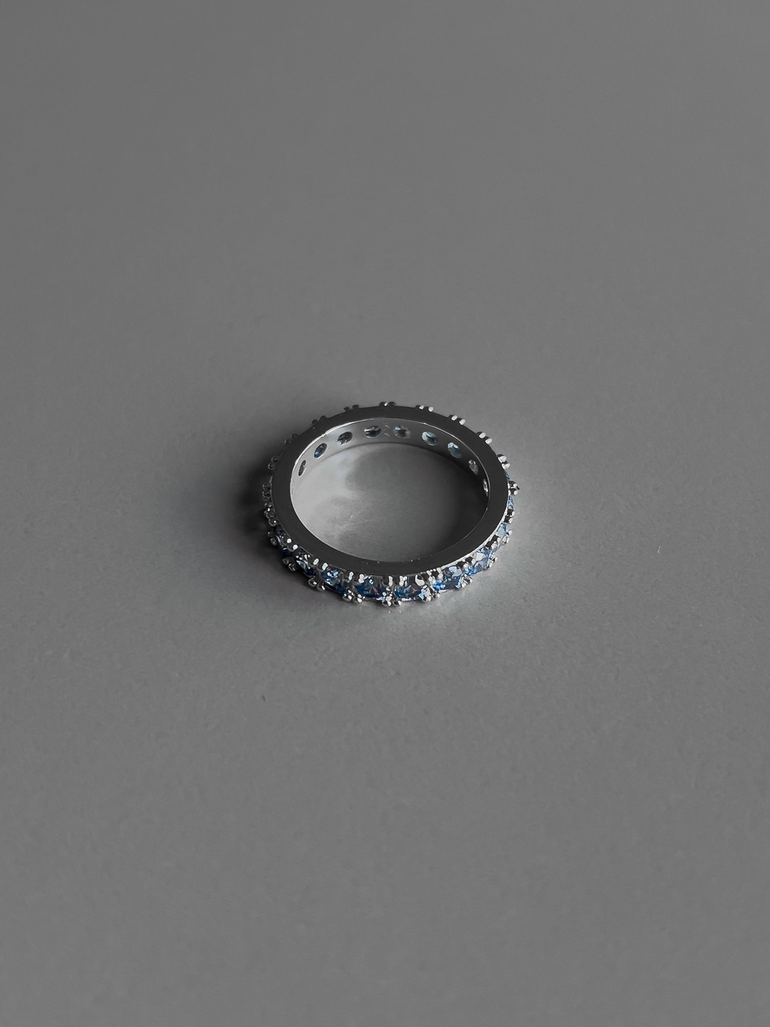BOLD PAVE RING [AQUA]