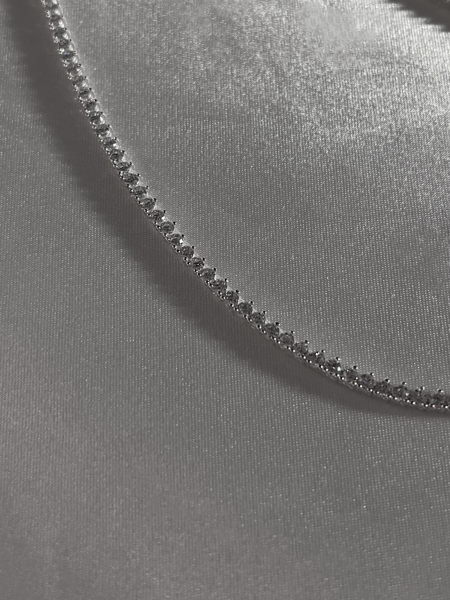 CLASSIC TENNIS NECKLACE [SILVER]