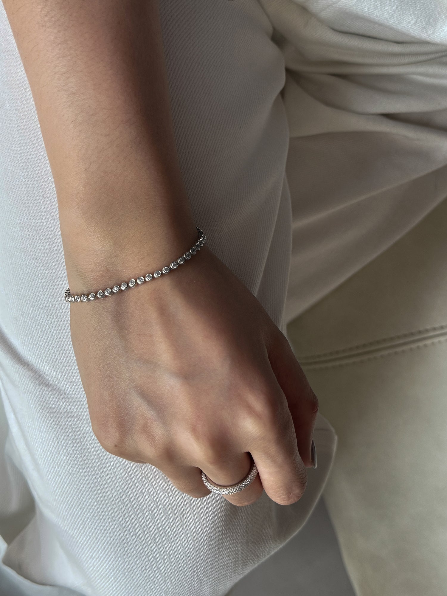 LUNELLE TENNIS BRACELET [SILVER]
