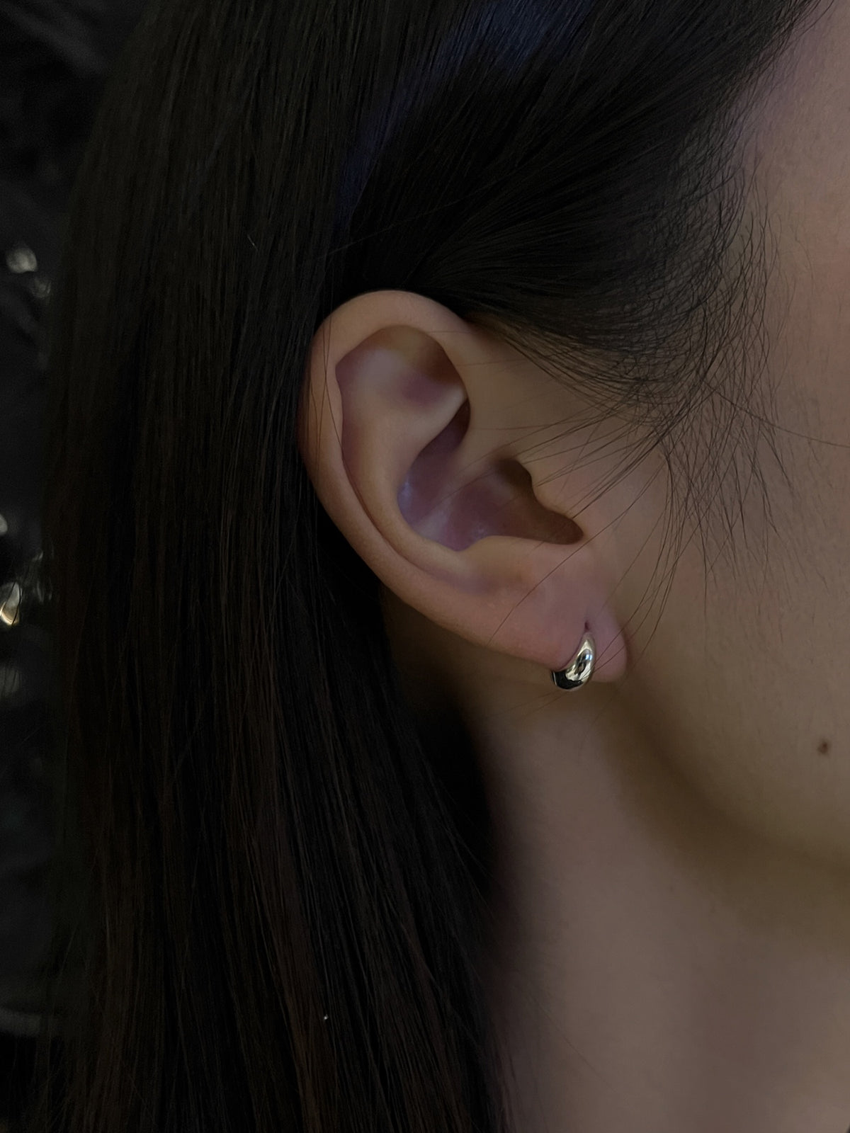 BELL ONE TOUCH EARRINGS M [SILVER]
