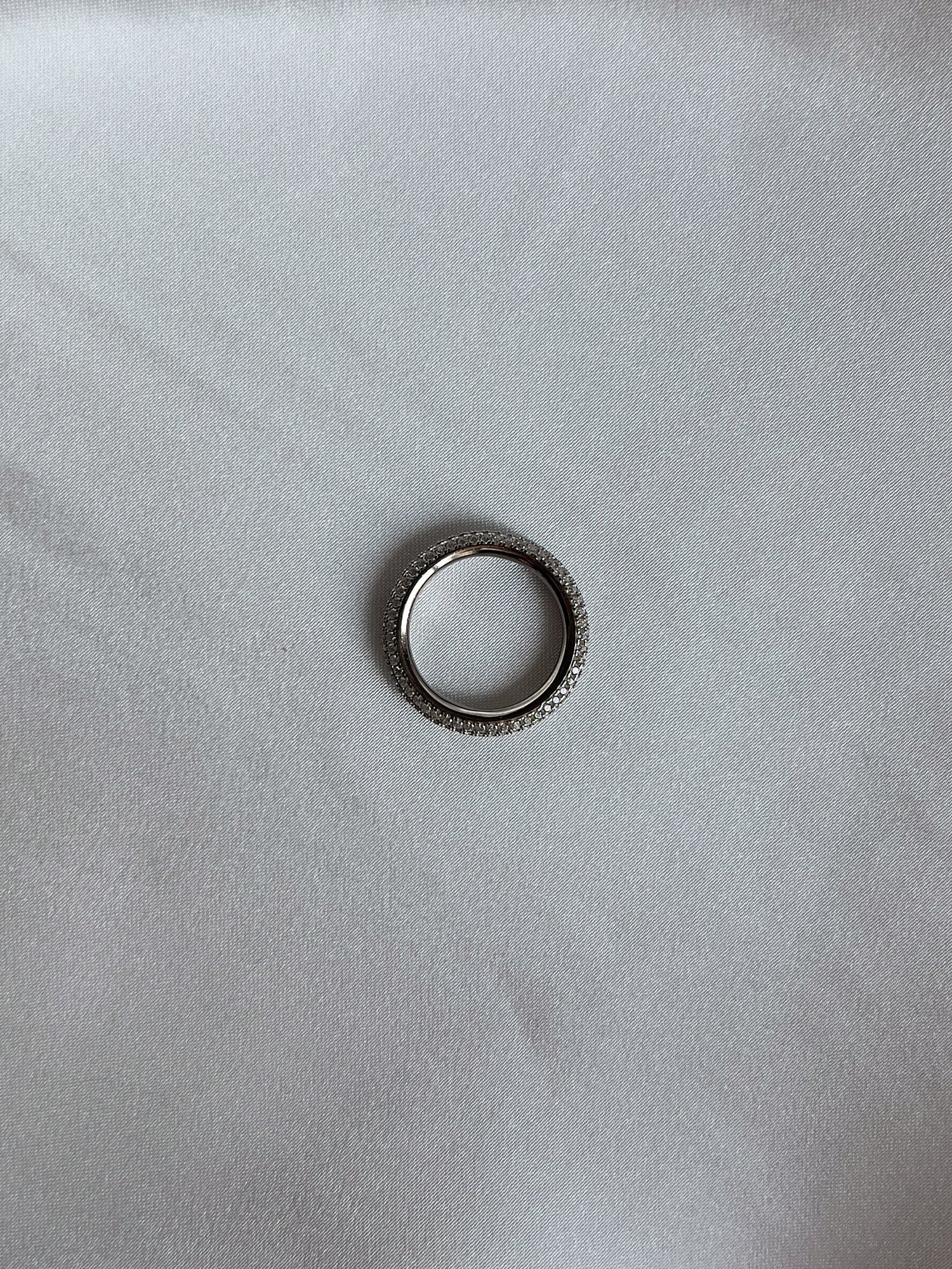 ROUND PAVE RING [SILVER]