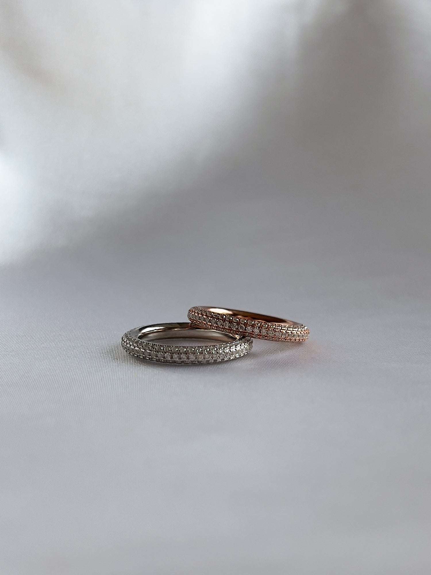 ROUND PAVE RING (ROSE GOLD)