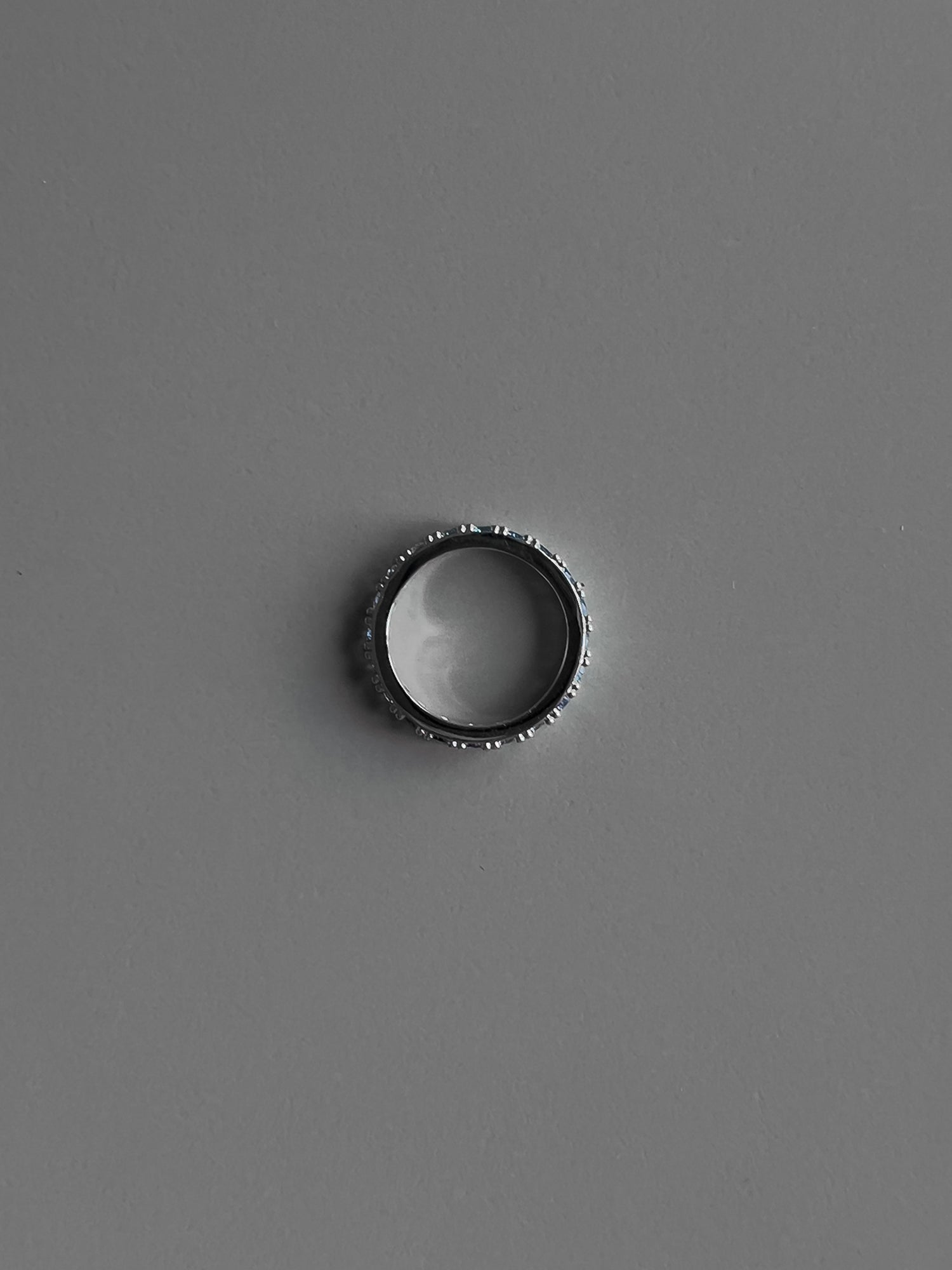 BOLD PAVE RING [AQUA]