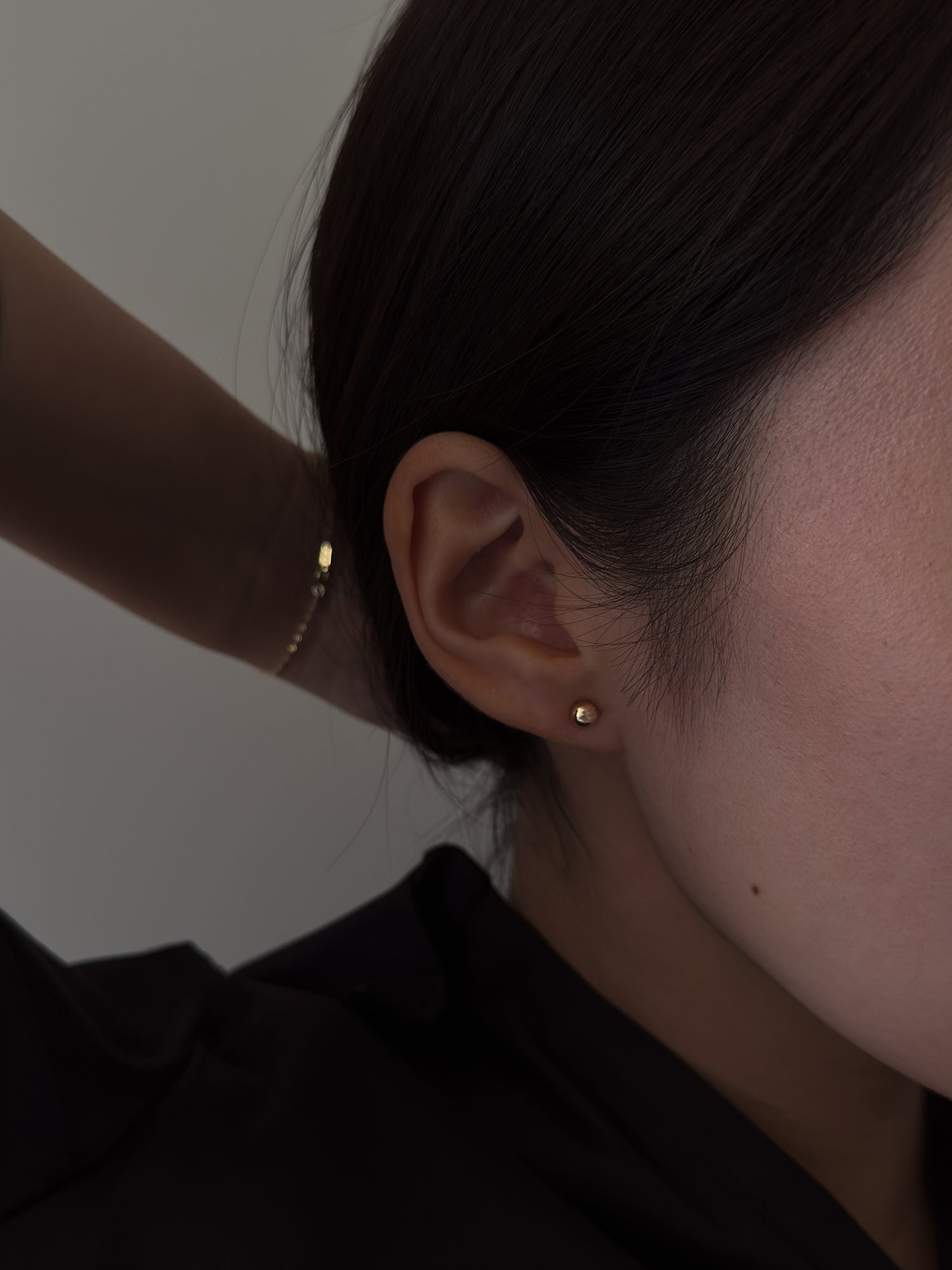 14K BASIC BALL EARRINGS