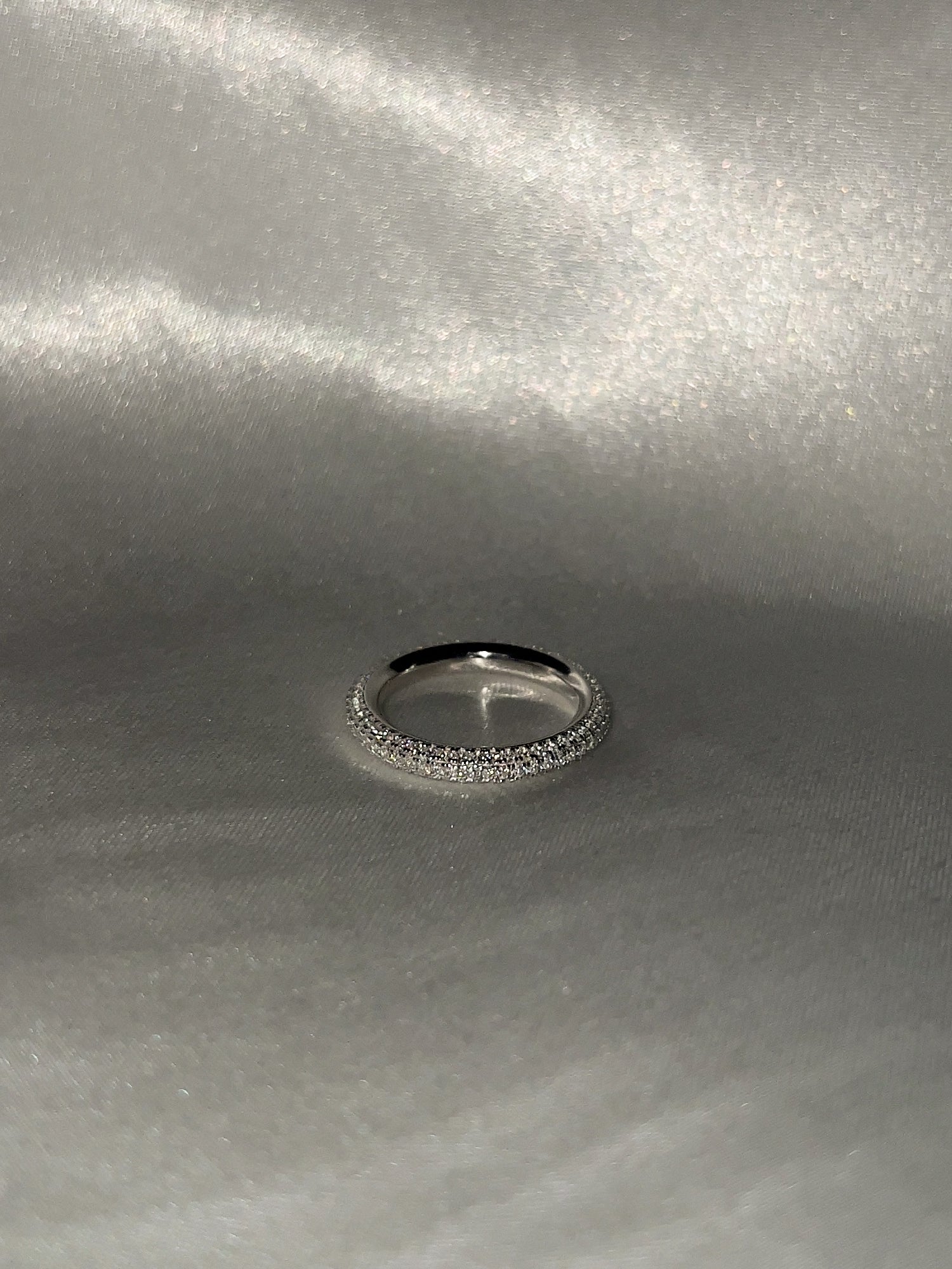 ROUND PAVE RING [SILVER]