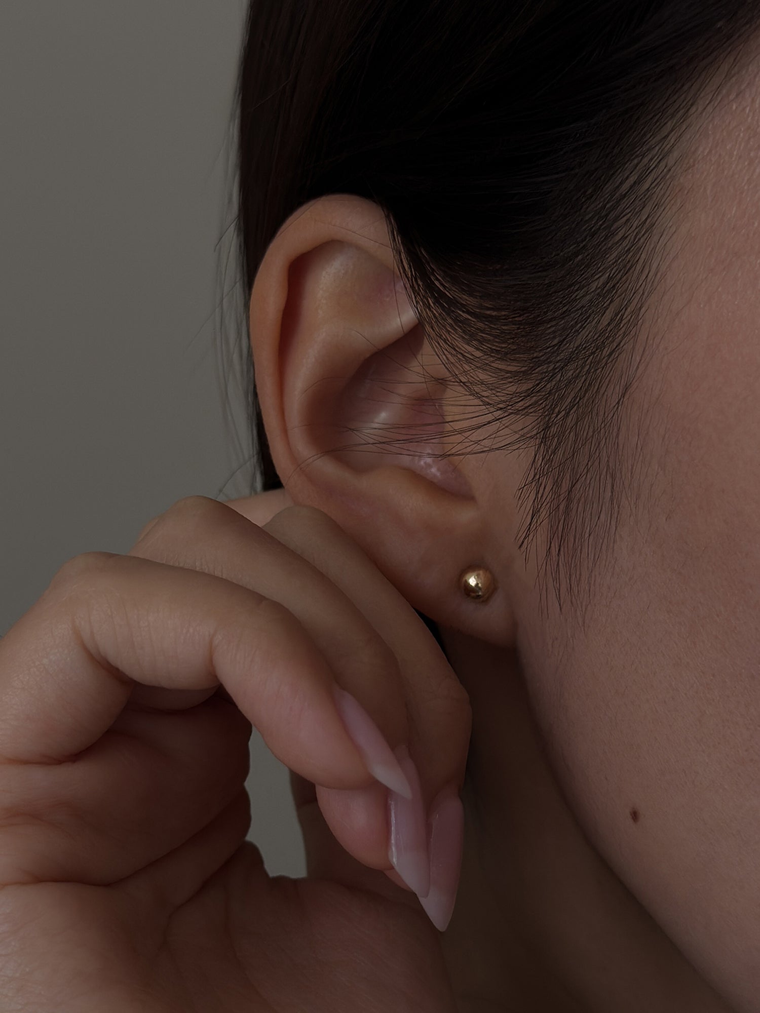 14K BASIC BALL EARRINGS
