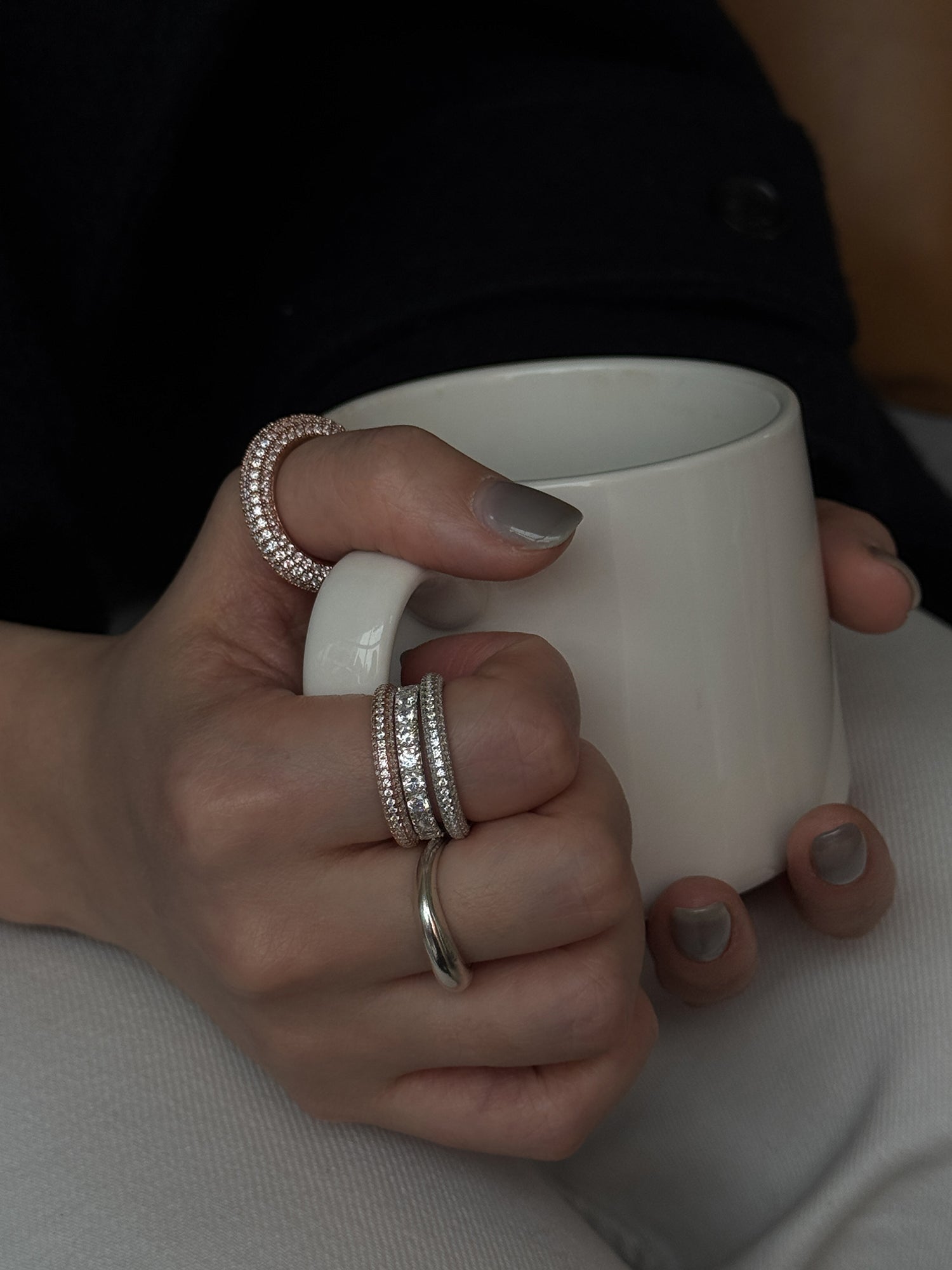 BOLD PAVE RING