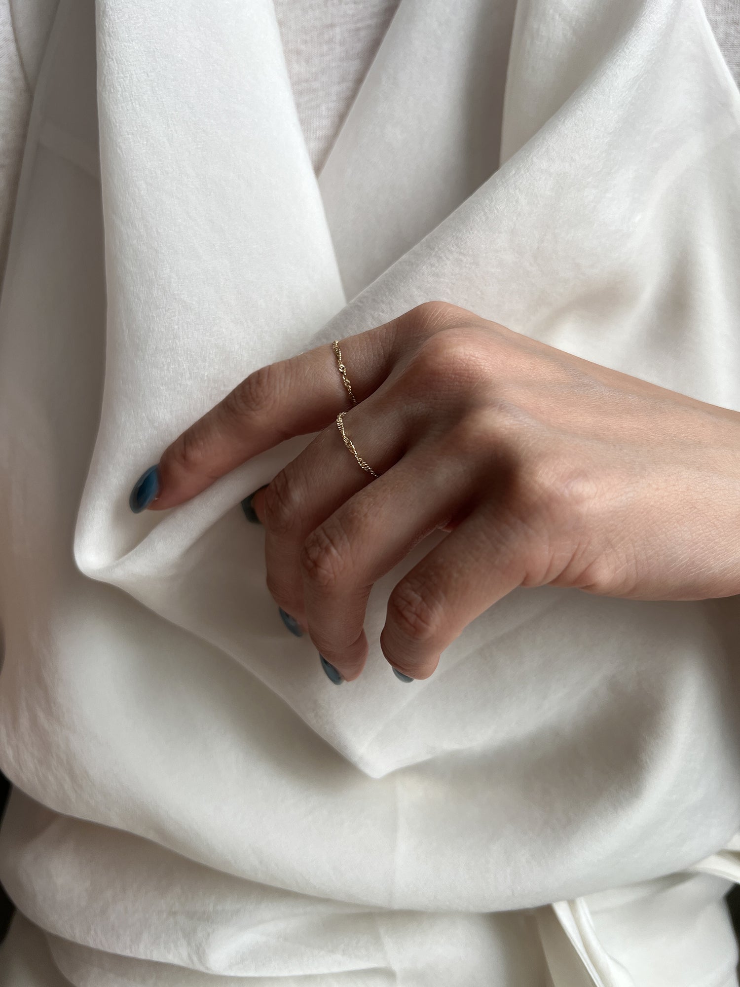TWIST CHAIN RING [GOLD]