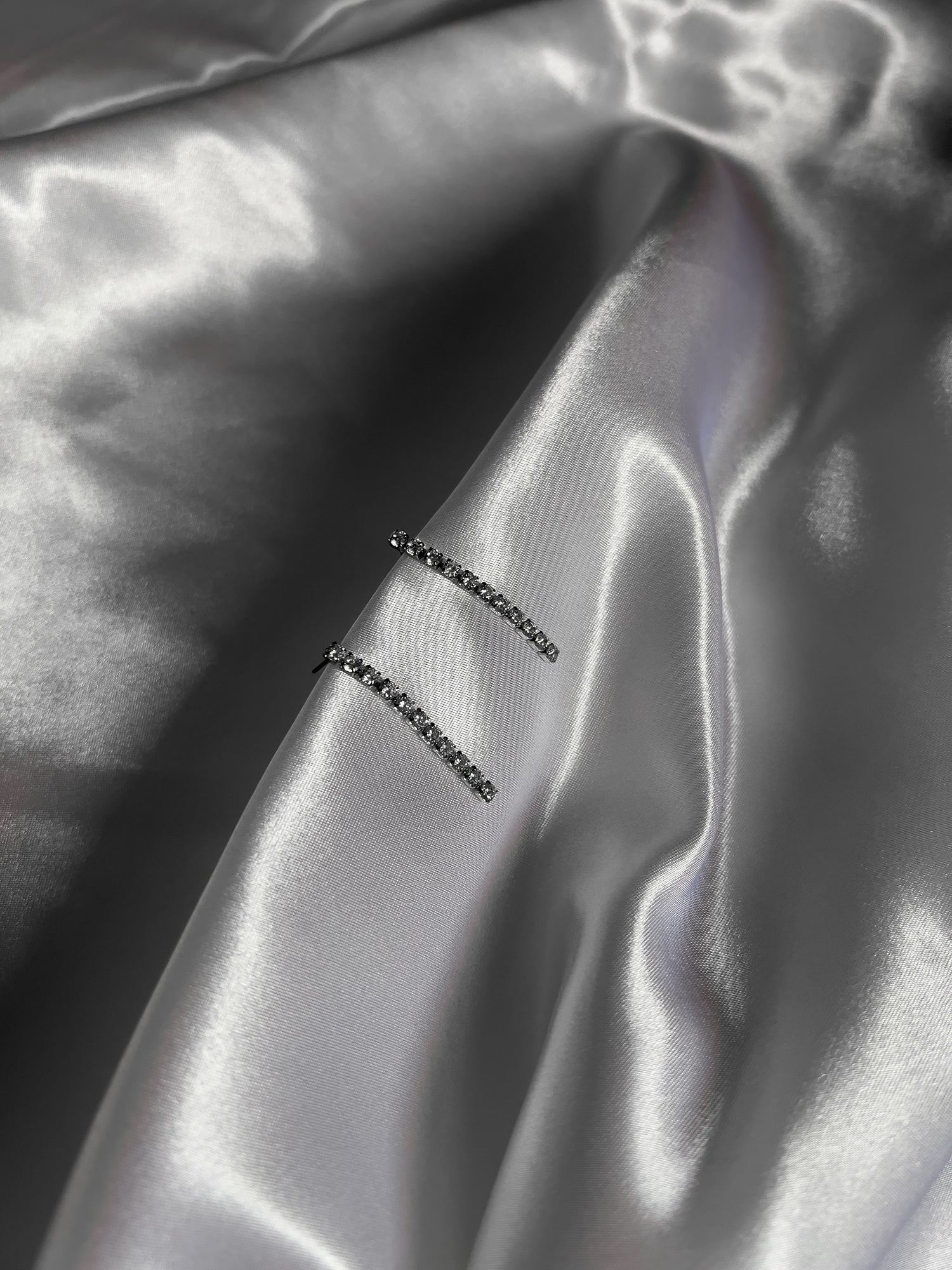 PAVE BAR DROP EARRINGS