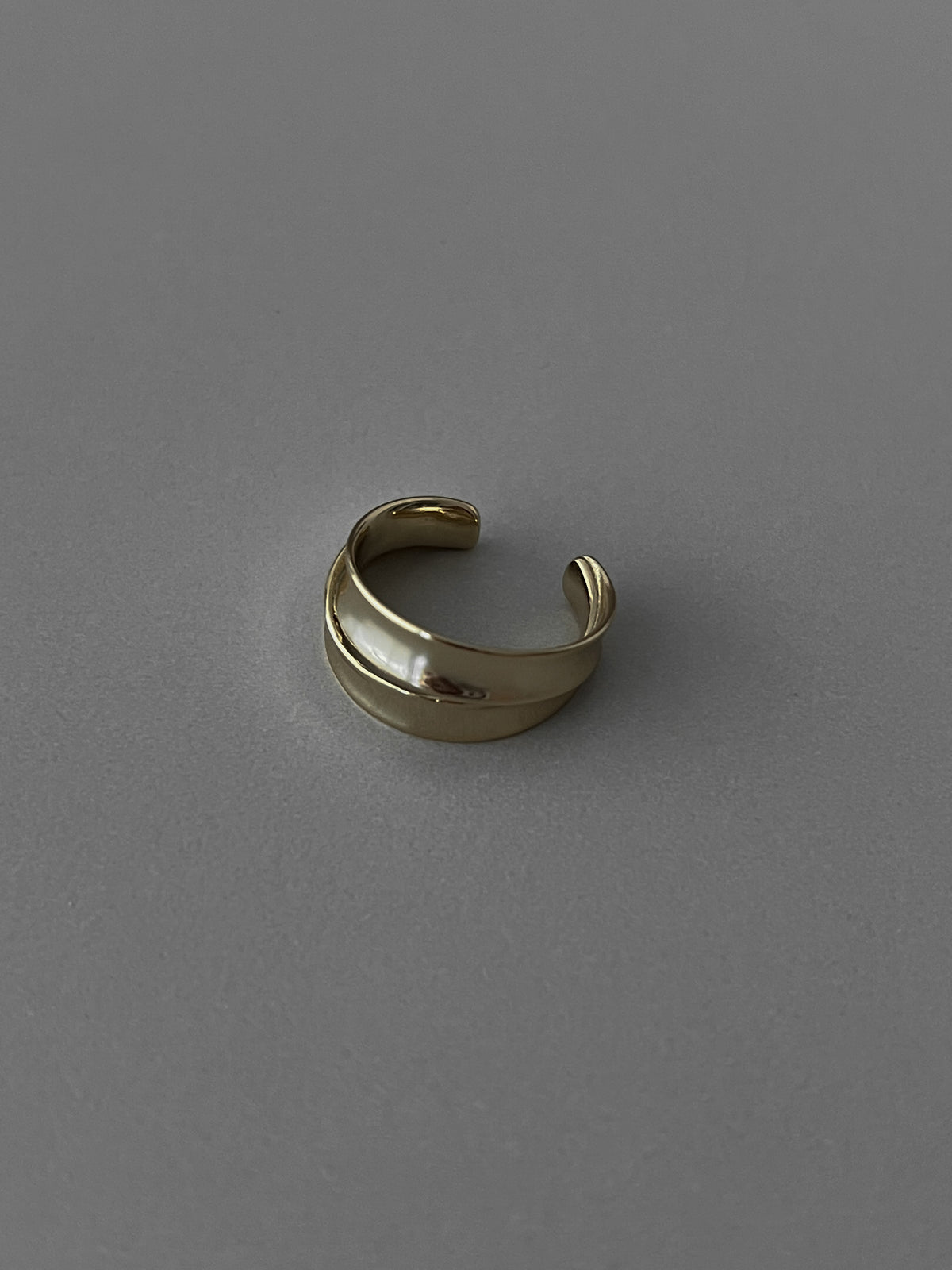STERLING ARC OPEN RING [BEIGE GOLD]
