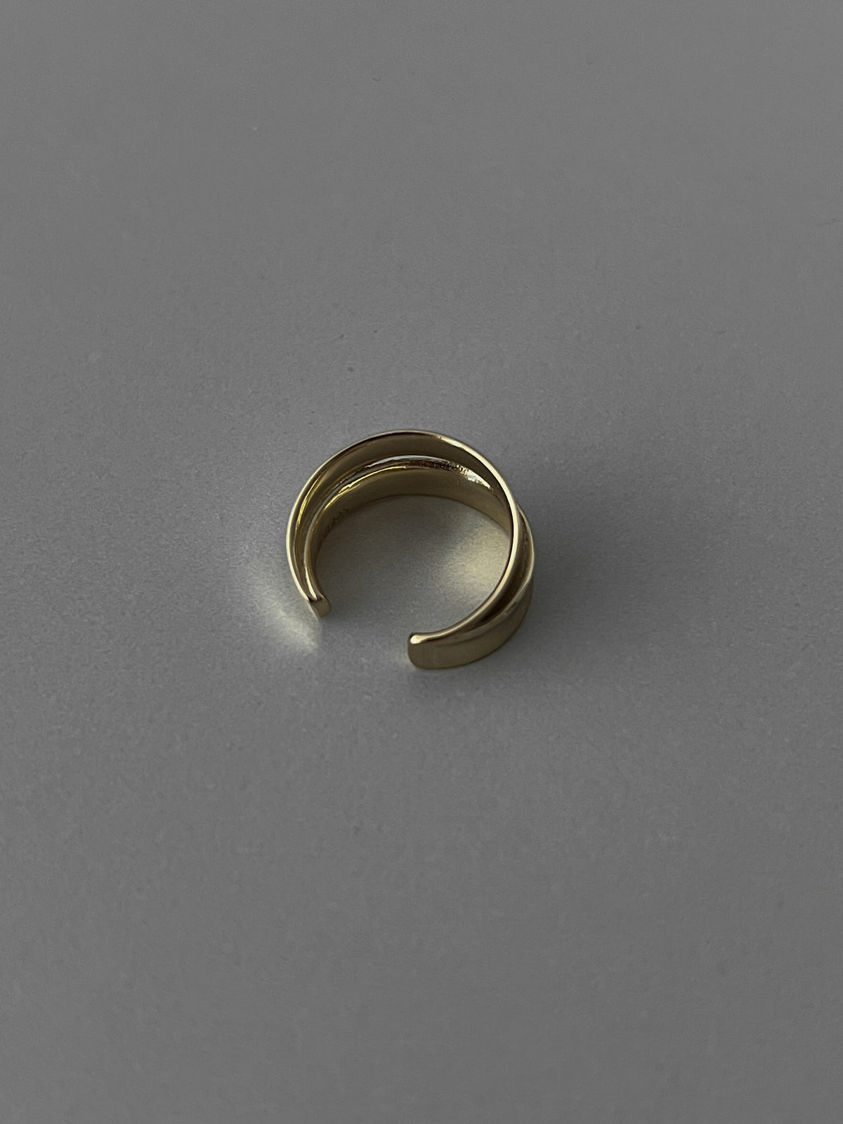 STERLING ARC OPEN RING [BEIGE GOLD]